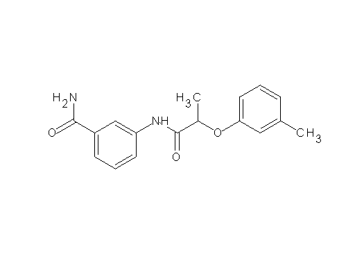 3-{[2-(3-methylphenoxy)propanoyl]amino}benzamide