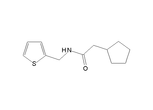 2-cyclopentyl-N-(2-thienylmethyl)acetamide