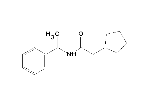 2-cyclopentyl-N-(1-phenylethyl)acetamide