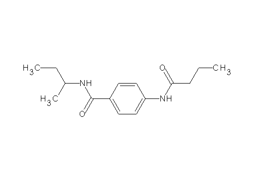 N-(sec-butyl)-4-(butyrylamino)benzamide