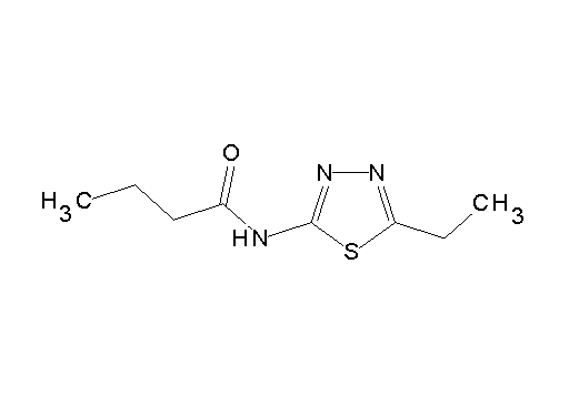 N-(5-ethyl-1,3,4-thiadiazol-2-yl)butanamide