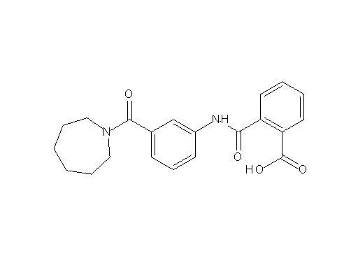 2-({[3-(1-azepanylcarbonyl)phenyl]amino}carbonyl)benzoic acid