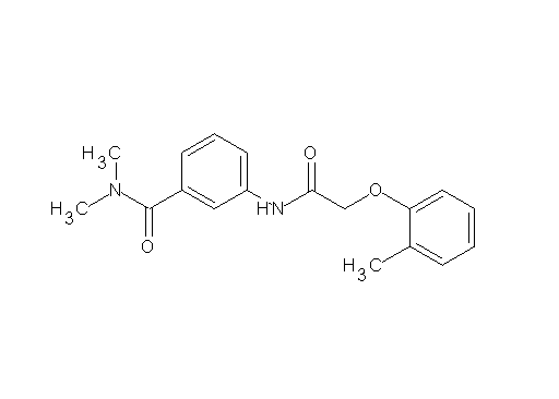 N,N-dimethyl-3-{[(2-methylphenoxy)acetyl]amino}benzamide