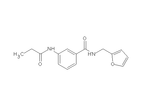 N-(2-furylmethyl)-3-(propionylamino)benzamide