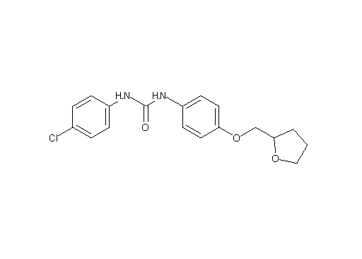 N-(4-chlorophenyl)-N'-[4-(tetrahydro-2-furanylmethoxy)phenyl]urea