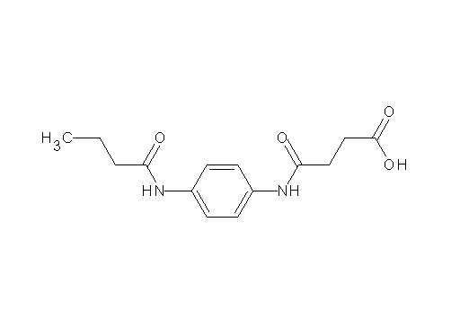 4-{[4-(butyrylamino)phenyl]amino}-4-oxobutanoic acid