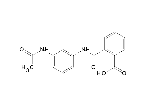 2-({[3-(acetylamino)phenyl]amino}carbonyl)benzoic acid