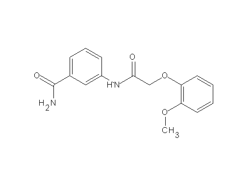 3-{[(2-methoxyphenoxy)acetyl]amino}benzamide