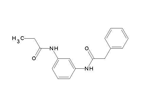 N-{3-[(2-phenylacetyl)amino]phenyl}propanamide