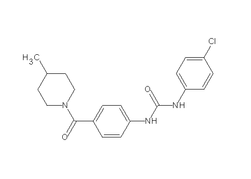 N-(4-chlorophenyl)-N'-{4-[(4-methyl-1-piperidinyl)carbonyl]phenyl}urea