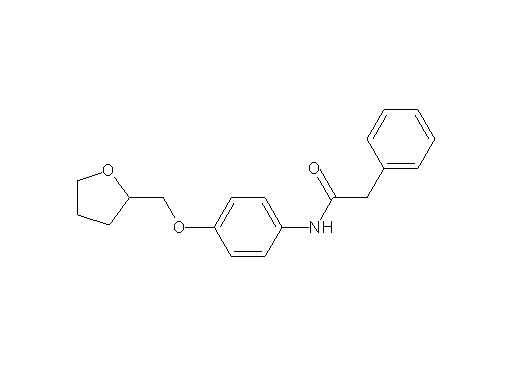 2-phenyl-N-[4-(tetrahydro-2-furanylmethoxy)phenyl]acetamide