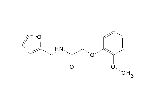N-(2-furylmethyl)-2-(2-methoxyphenoxy)acetamide