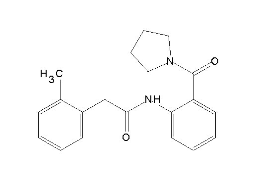 2-(2-methylphenyl)-N-[2-(1-pyrrolidinylcarbonyl)phenyl]acetamide