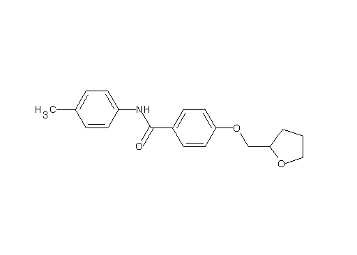 N-(4-methylphenyl)-4-(tetrahydro-2-furanylmethoxy)benzamide