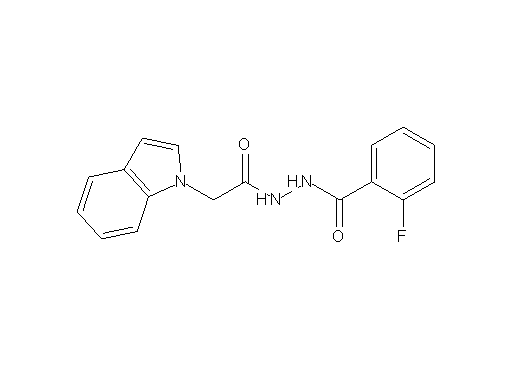 2-fluoro-N'-(1H-indol-1-ylacetyl)benzohydrazide