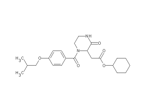 cyclohexyl [1-(4-isobutoxybenzoyl)-3-oxo-2-piperazinyl]acetate