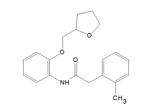 2-(2-methylphenyl)-N-[2-(tetrahydro-2-furanylmethoxy)phenyl]acetamide