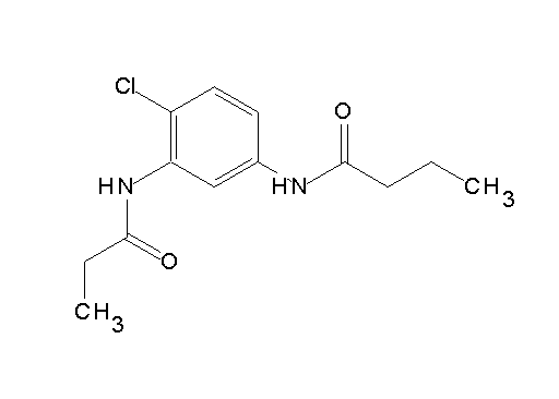 N-[4-chloro-3-(propionylamino)phenyl]butanamide
