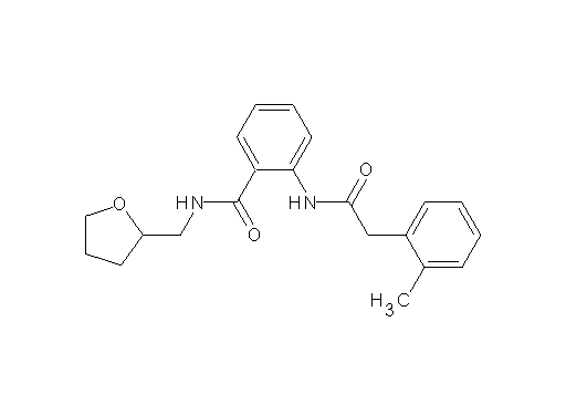 2-{[(2-methylphenyl)acetyl]amino}-N-(tetrahydro-2-furanylmethyl)benzamide