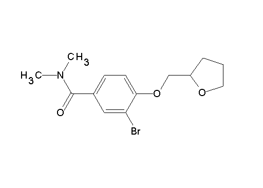 3-bromo-N,N-dimethyl-4-(tetrahydro-2-furanylmethoxy)benzamide
