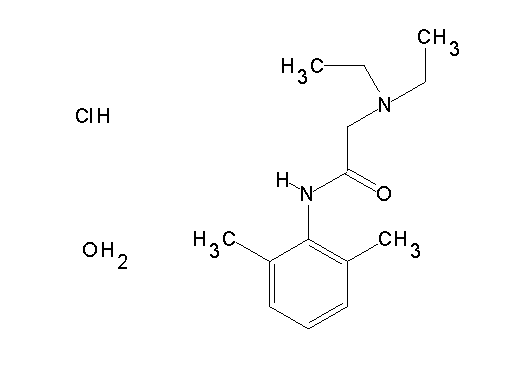 N1-(2,6-dimethylphenyl)-N2,N2-diethylglycinamide hydrochloride hydrate
