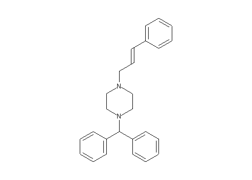 1-(diphenylmethyl)-4-(3-phenyl-2-propen-1-yl)piperazine