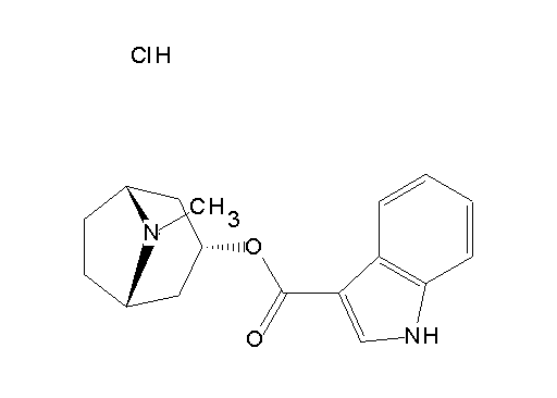 8-methyl-8-azabicyclo[3.2.1]oct-3-yl 1H-indole-3-carboxylate hydrochloride
