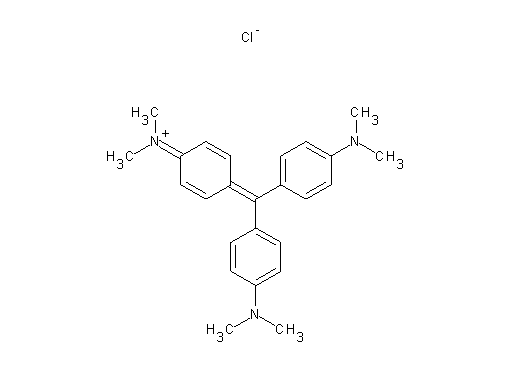 N-(4-{bis[4-(dimethylamino)phenyl]methylene}-2,5-cyclohexadien-1-ylidene)-N-methylmethanaminium chloride
