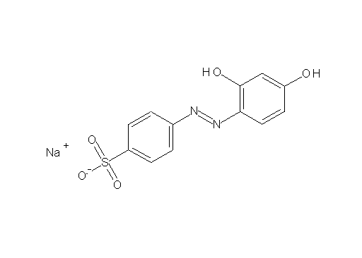 sodium 4-[(2,4-dihydroxyphenyl)diazenyl]benzenesulfonate