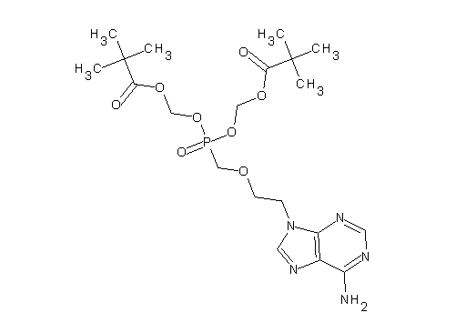 3-{[2-(6-amino-9H-purin-9-yl)ethoxy]methyl}-8,8-dimethyl-3-oxido-7-oxo-2,4,6-trioxa-3-phosphanon-1-yl pivalate (non-preferred
