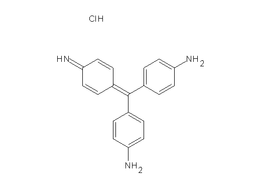 {4-[(4-aminophenyl)(4-imino-2,5-cyclohexadien-1-ylidene)methyl]phenyl}amine hydrochloride