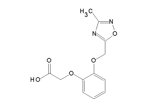 {2-[(3-methyl-1,2,4-oxadiazol-5-yl)methoxy]phenoxy}acetic acid