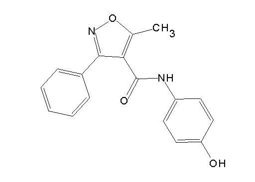 N-(4-hydroxyphenyl)-5-methyl-3-phenyl-4-isoxazolecarboxamide