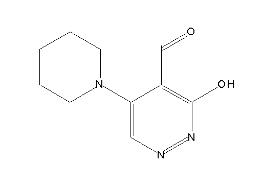 3-hydroxy-5-(1-piperidinyl)-4-pyridazinecarbaldehyde