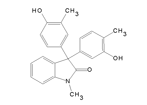 3-(3-hydroxy-4-methylphenyl)-3-(4-hydroxy-3-methylphenyl)-1-methyl-1,3-dihydro-2H-indol-2-one