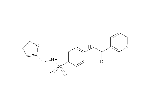 N-(4-{[(2-furylmethyl)amino]sulfonyl}phenyl)nicotinamide