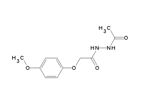 N'-acetyl-2-(4-methoxyphenoxy)acetohydrazide N'-acetyl-2-(4-methoxyphenoxy)acetohydrazide