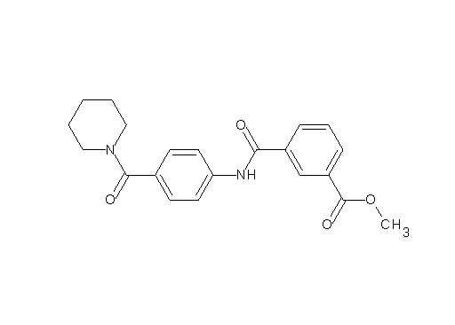 methyl 3-({[4-(1-piperidinylcarbonyl)phenyl]amino}carbonyl)benzoate