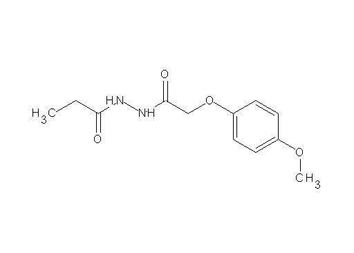 N'-[2-(4-methoxyphenoxy)acetyl]propanohydrazide