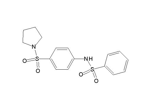 N-[4-(1-pyrrolidinylsulfonyl)phenyl]benzenesulfonamide