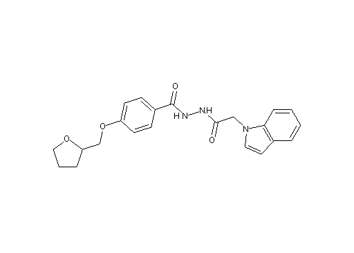 N'-(1H-indol-1-ylacetyl)-4-(tetrahydro-2-furanylmethoxy)benzohydrazide