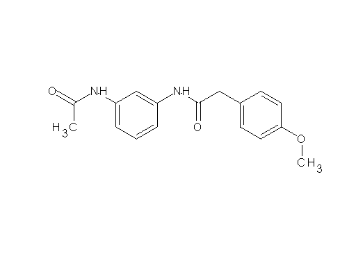 N-[3-(acetylamino)phenyl]-2-(4-methoxyphenyl)acetamide