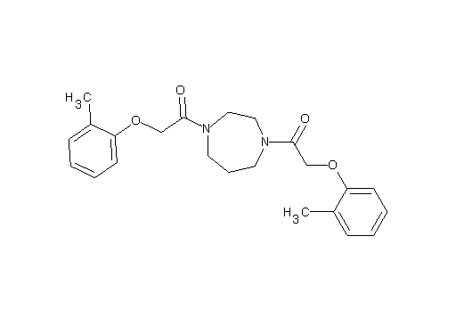 1,4-bis[(2-methylphenoxy)acetyl]-1,4-diazepane