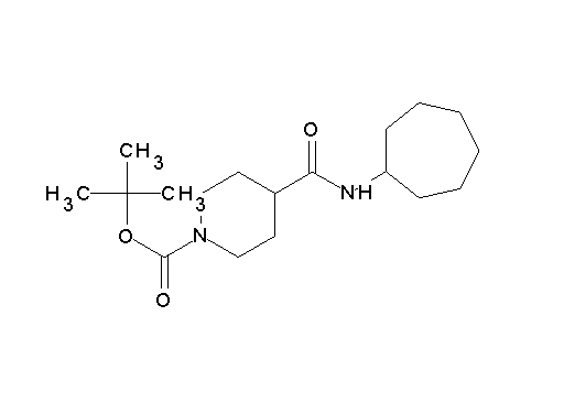 tert-butyl 4-[(cycloheptylamino)carbonyl]-1-piperidinecarboxylate