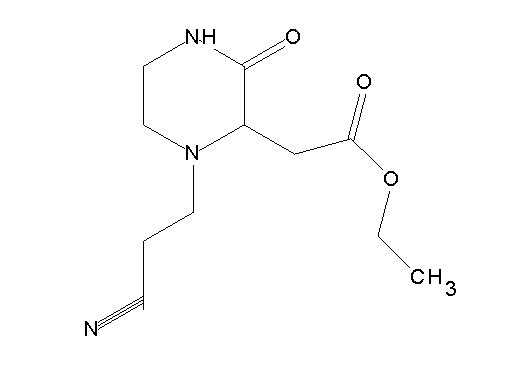 ethyl [1-(2-cyanoethyl)-3-oxo-2-piperazinyl]acetate