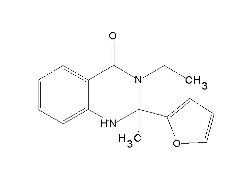 3-ethyl-2-(2-furyl)-2-methyl-2,3-dihydro-4(1H)-quinazolinone