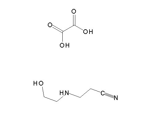 3-[(2-hydroxyethyl)amino]propanenitrile ethanedioate (salt)