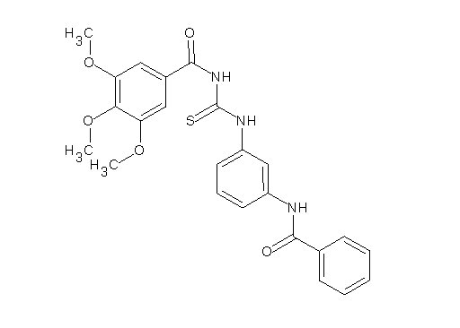 N-({[3-(benzoylamino)phenyl]amino}carbonothioyl)-3,4,5-trimethoxybenzamide