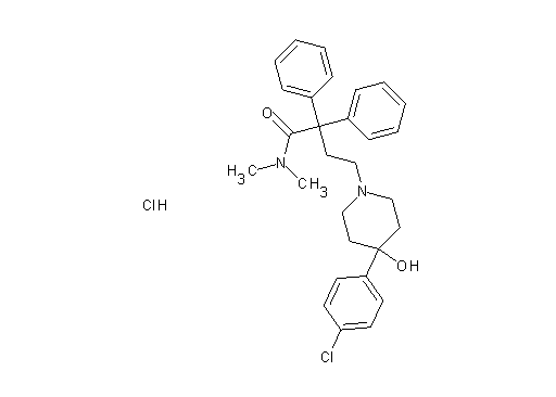 4-[4-(4-chlorophenyl)-4-hydroxy-1-piperidinyl]-N,N-dimethyl-2,2-diphenylbutanamide hydrochloride