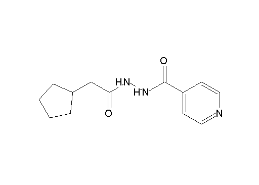 N'-(2-cyclopentylacetyl)isonicotinohydrazide